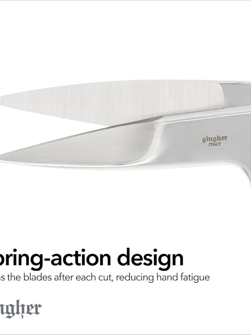 4.5" Spring-Action Knife-Edge Thread Snips, Fabric Scissors - Picture 3 of 6